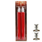 Lange LED-Kerze mit Fernbedienung und flackernder Flamme