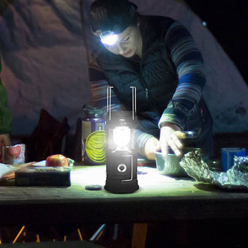 Multifunktionale Solar-LED-Flammenlampe – Notfalllampe für Camping und Outdoor-Aktivitäten