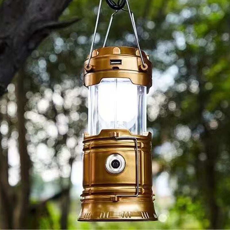 Multifunktionale Solar-LED-Flammenlampe – Notfalllampe für Camping und Outdoor-Aktivitäten