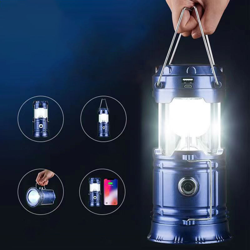 Multifunktionale Solar-LED-Flammenlampe – Notfalllampe für Camping und Outdoor-Aktivitäten