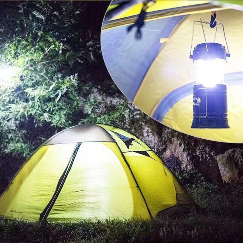 Multifunktionale Solar-LED-Flammenlampe – Notfalllampe für Camping und Outdoor-Aktivitäten