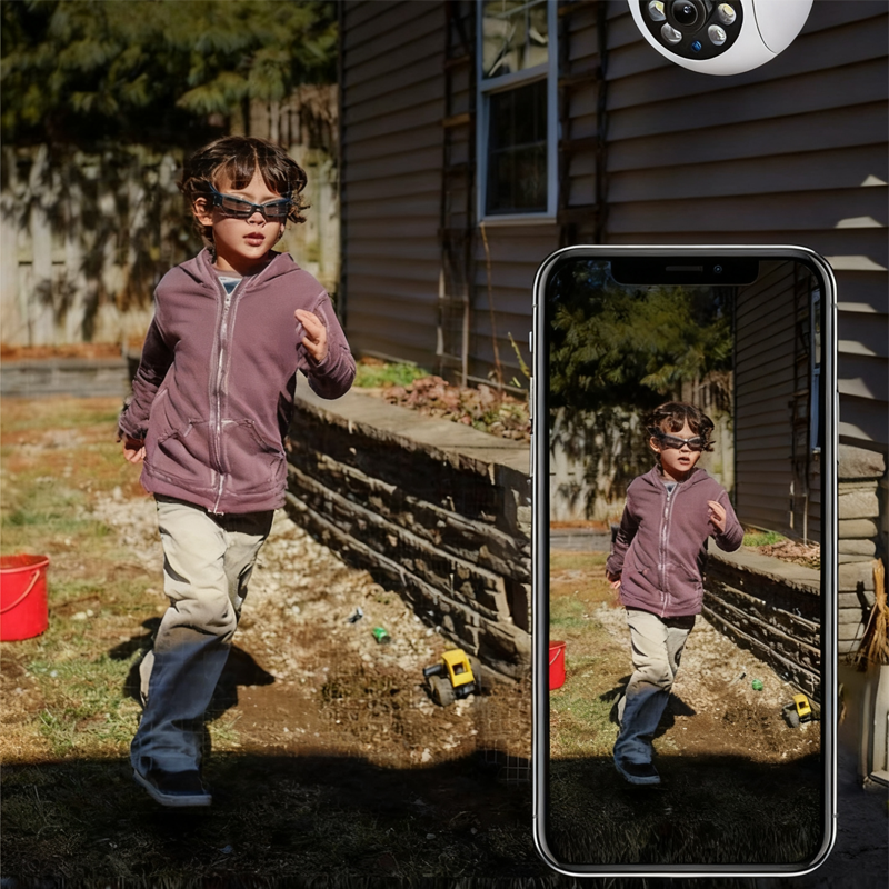 360°-Schwenk-Neige-HD-Kamera