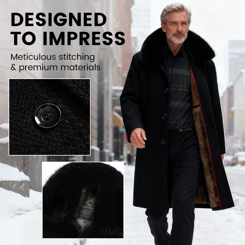 🍂 Frühherbst-Schnäppchen: 50 % Rabatt！⌛️ Männer gefüttert Business Casual Wintermantel