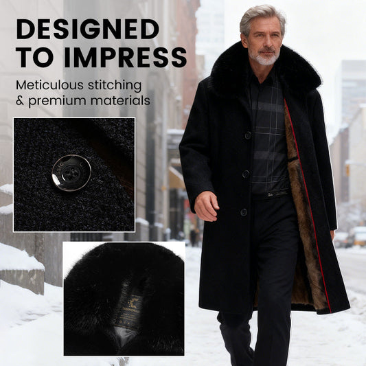 🍂 Frühherbst-Schnäppchen: 50 % Rabatt！⌛️ Männer gefüttert Business Casual Wintermantel