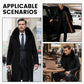 🍂 Frühherbst-Schnäppchen: 50 % Rabatt！⌛️ Männer gefüttert Business Casual Wintermantel