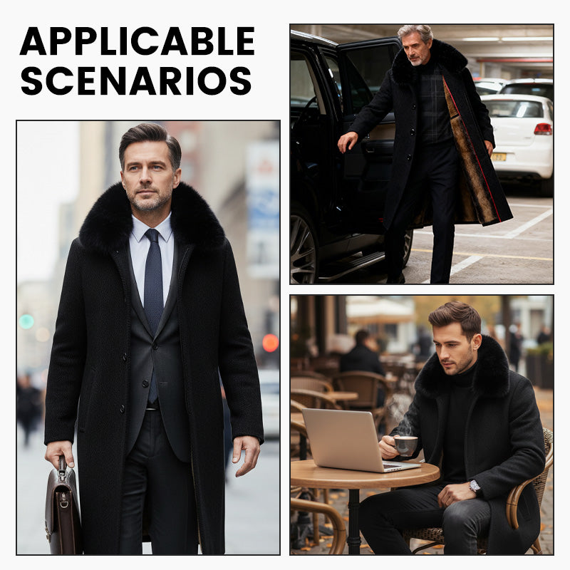 🍂 Frühherbst-Schnäppchen: 50 % Rabatt！⌛️ Männer gefüttert Business Casual Wintermantel