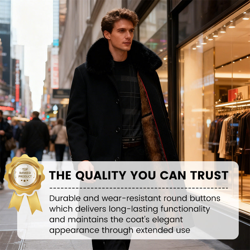 🍂 Frühherbst-Schnäppchen: 50 % Rabatt！⌛️ Männer gefüttert Business Casual Wintermantel