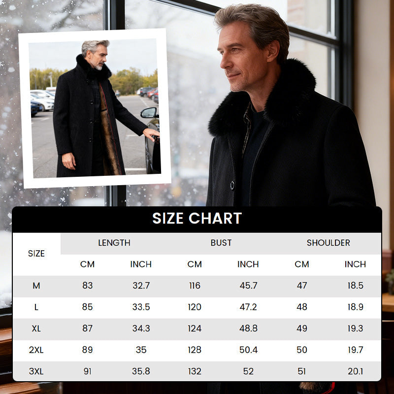 🍂 Frühherbst-Schnäppchen: 50 % Rabatt！⌛️ Männer gefüttert Business Casual Wintermantel