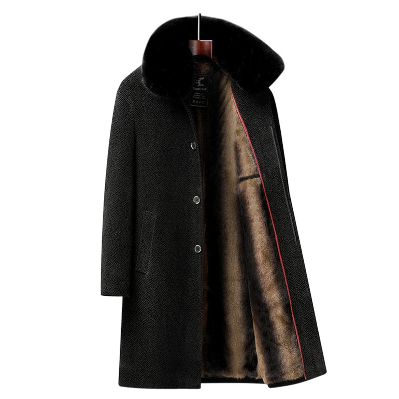 🍂 Frühherbst-Schnäppchen: 50 % Rabatt！⌛️ Männer gefüttert Business Casual Wintermantel