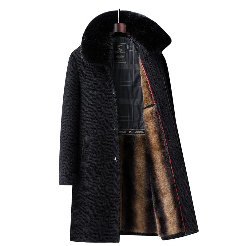 🍂 Frühherbst-Schnäppchen: 50 % Rabatt！⌛️ Männer gefüttert Business Casual Wintermantel