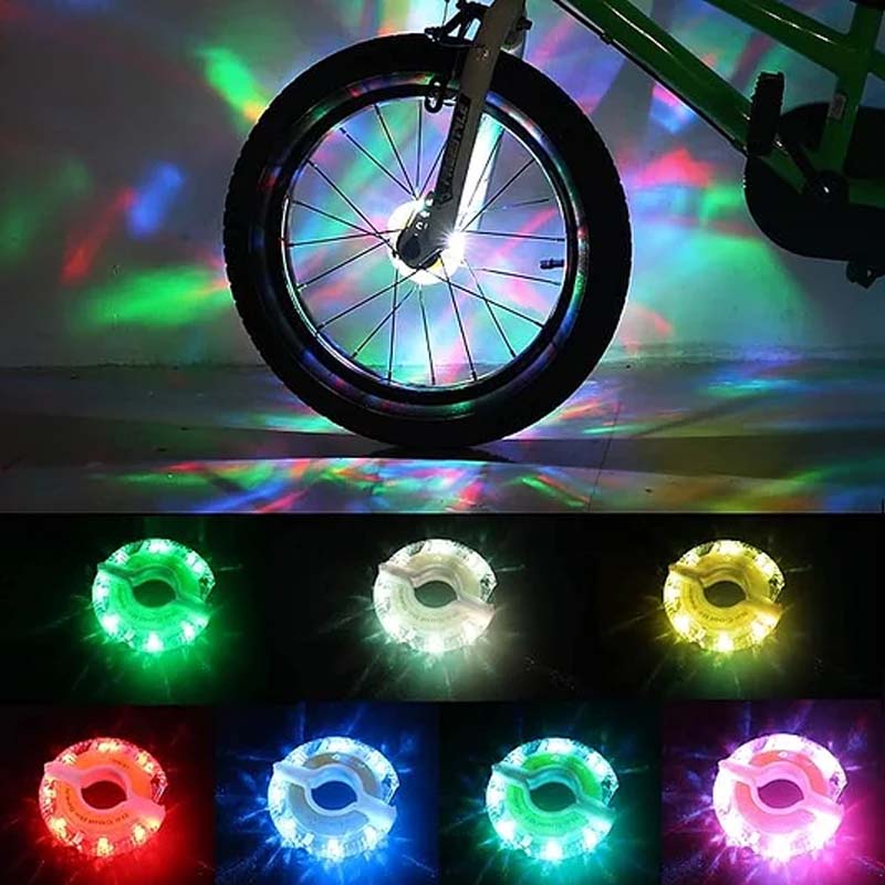 ✨ LED-Fahrradnabenleuchte für Nachtfahrten