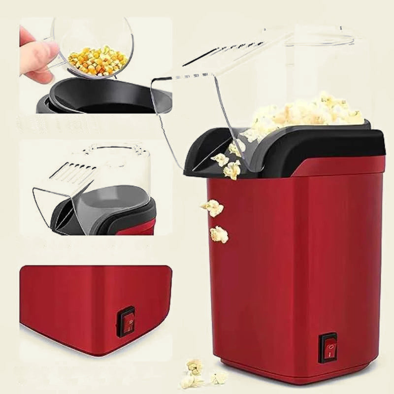 ✨ Mini-Popcorn-Maschine – Ölfrei, gleichmäßig & spaßig für Filmabende & Partys! 🍿