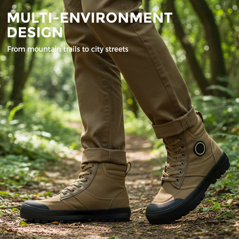 Robuste, stilvolle, wasser- und staubdichte Outdoor-Schuhe mit mittlerem Schaft