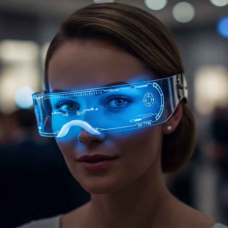 Ausgefallene LED-beleuchtete Cyberpunk-Brille