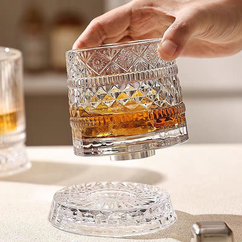 360° drehbarer Whisky-Glasbecher