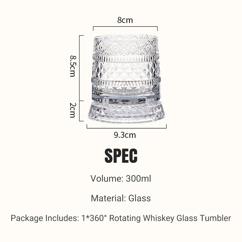 360° drehbarer Whisky-Glasbecher