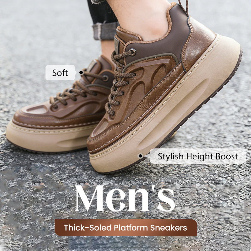 Herren-Sneaker mit dicker Sohle und Plateau