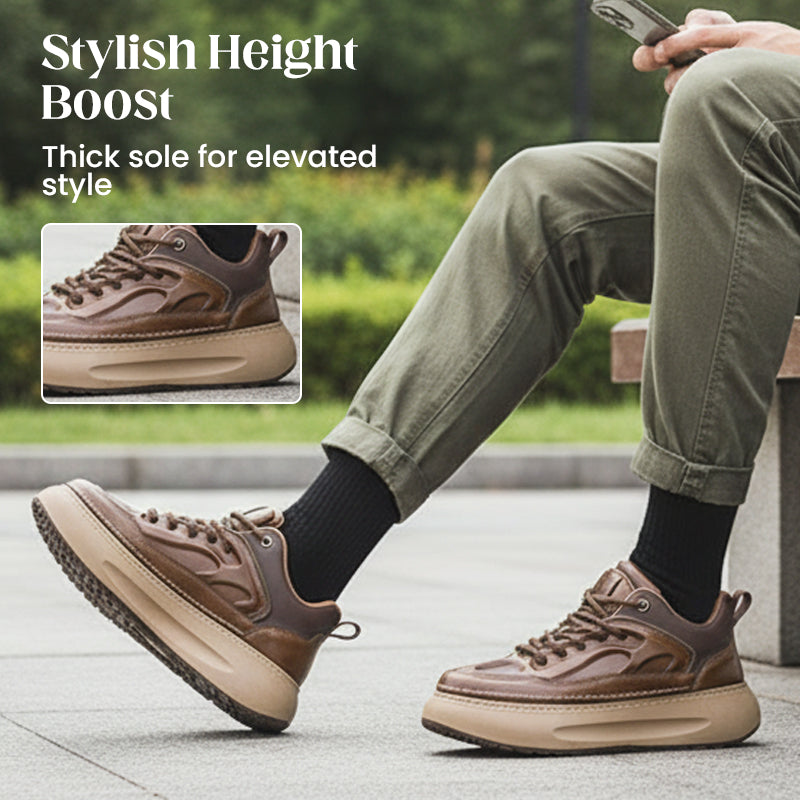 Herren-Sneaker mit dicker Sohle und Plateau