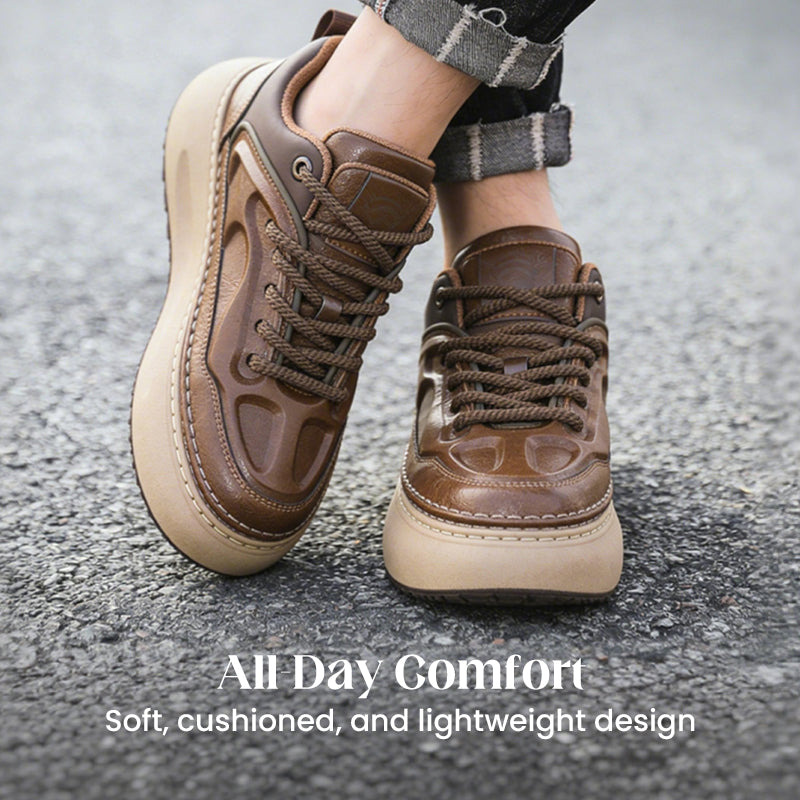 Herren-Sneaker mit dicker Sohle und Plateau