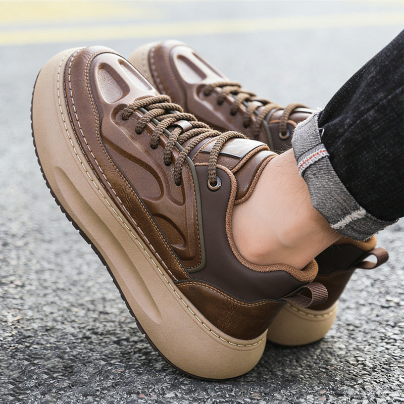 Herren-Sneaker mit dicker Sohle und Plateau
