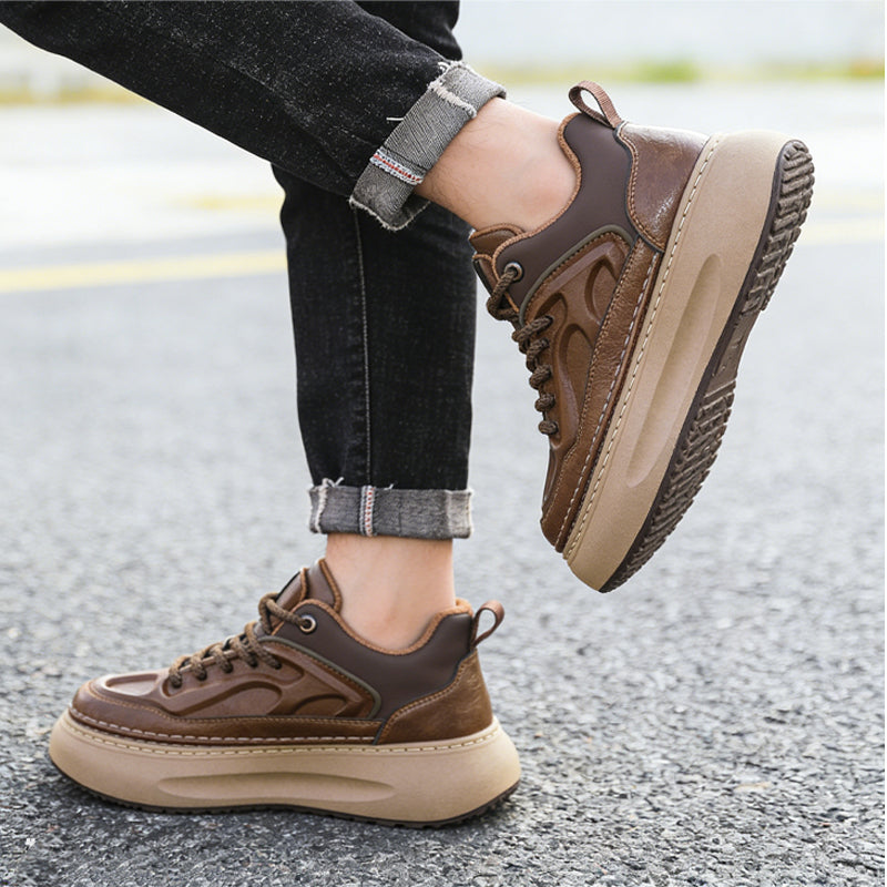 Herren-Sneaker mit dicker Sohle und Plateau