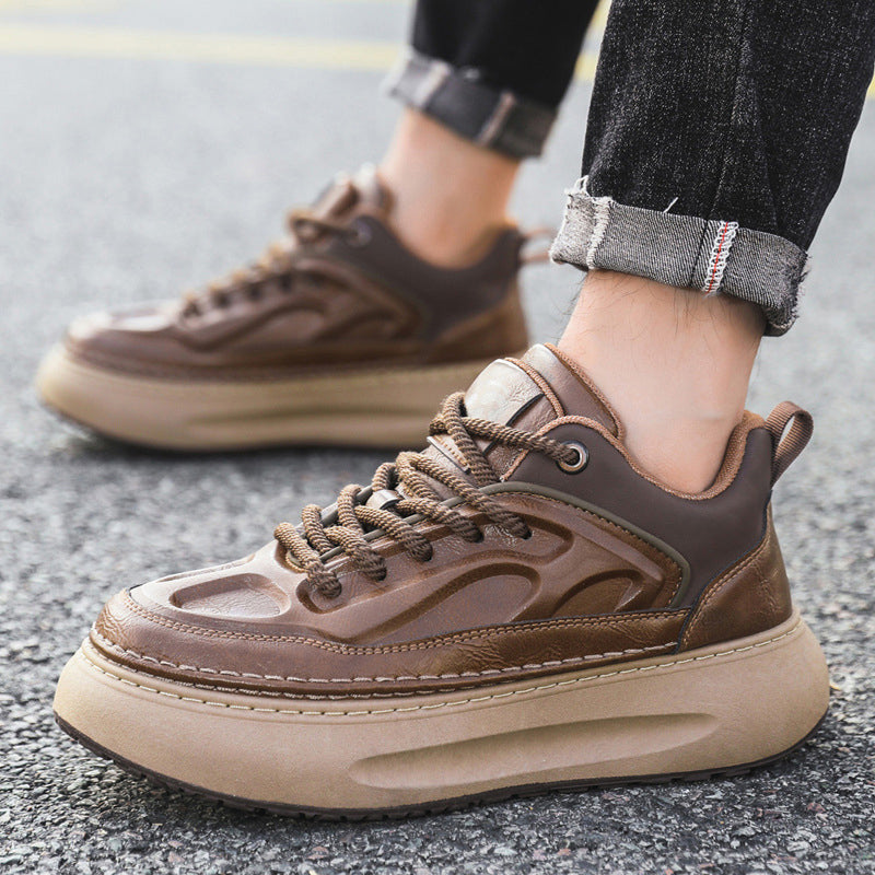 Herren-Sneaker mit dicker Sohle und Plateau