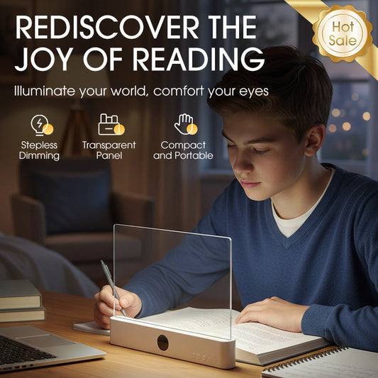 Tragbare LED-Leselampe, über USB aufladbar, dimmbar, augenschonend