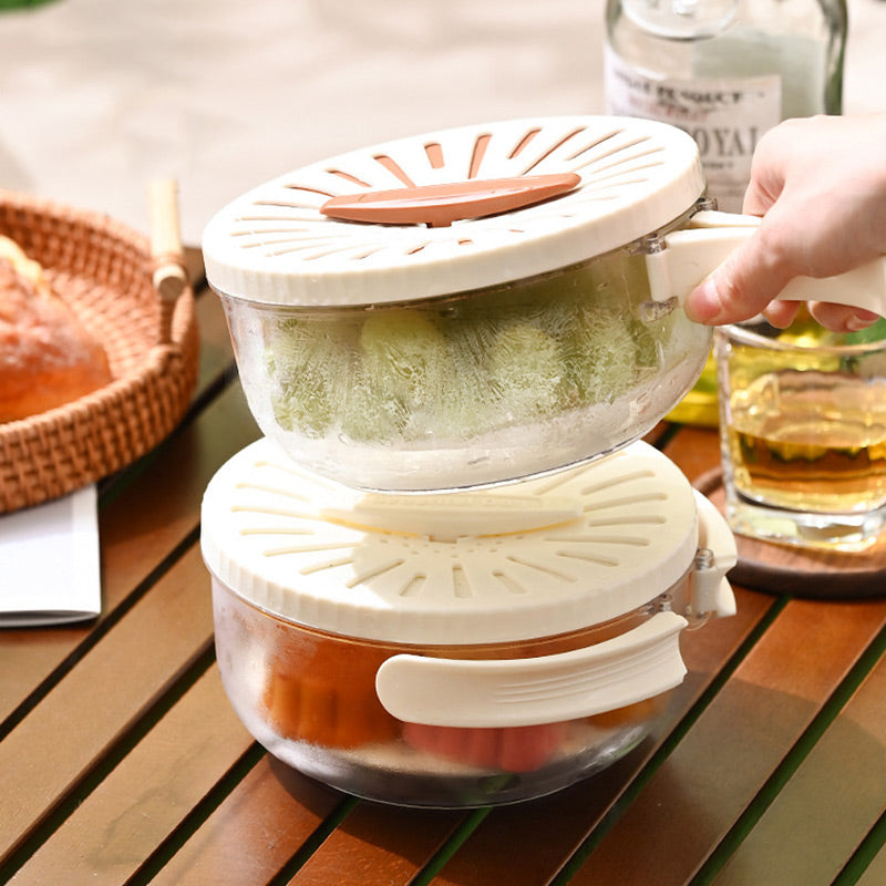 Multifunktionale Entwässerungsschüssel – Spart Platz, Spülmaschinenfest & Lebensmittelechtes Material 🥘