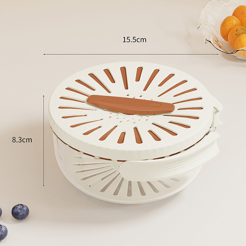 Multifunktionale Entwässerungsschüssel – Spart Platz, Spülmaschinenfest & Lebensmittelechtes Material 🥘