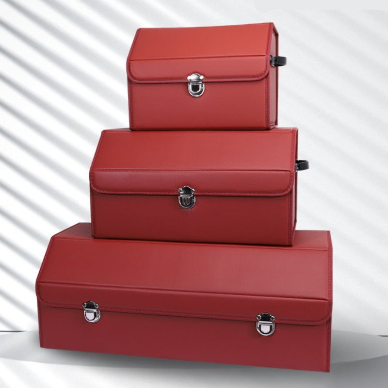 PVC-Leder-Aufbewahrungsbox für den Kofferraum