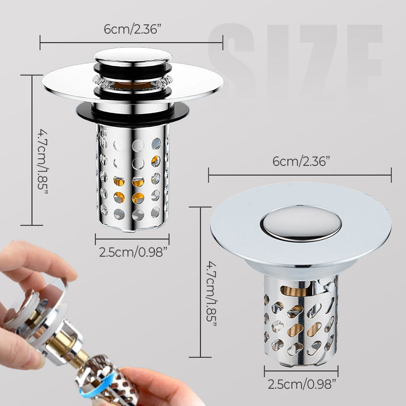 Langlebiger Universal-Pop-up-Abflussfilter für Spülbecken