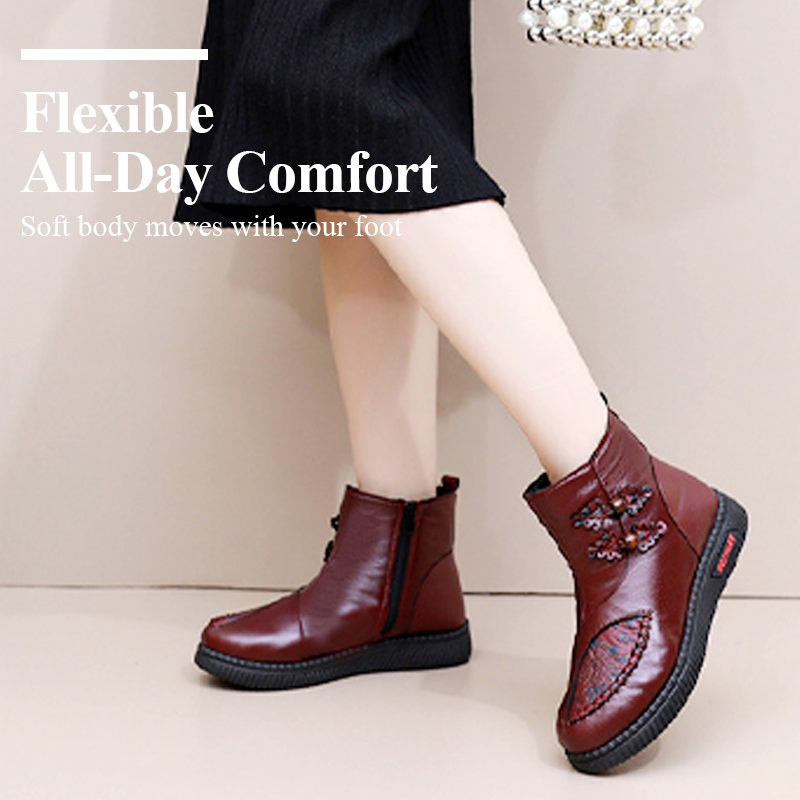 Wasserdichte Stiefeletten für Damen mit Plüschfutter