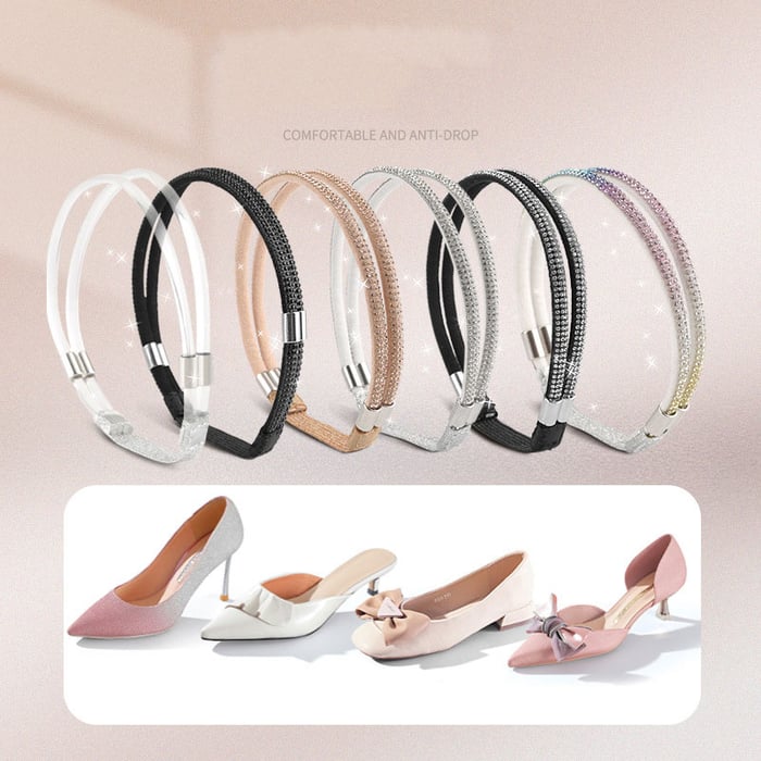 Strass-Befestigungsriemen für High Heels