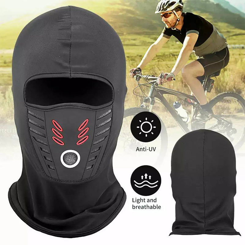 Winddichte, schützende und staubdichte Kapuze für Motorrad- und Fahrradfahren, Offroad-Fahren, atmungsaktive, thermische Winter-Gesichtsmaske, kompatibel mit Fahrrad-, Motorrad- und Skhelm