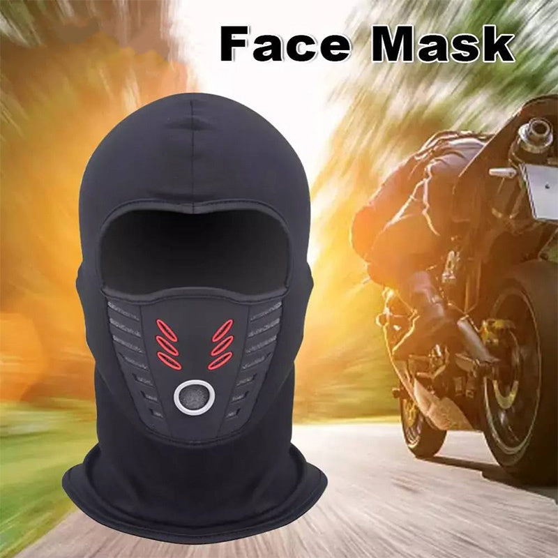 Winddichte, schützende und staubdichte Kapuze für Motorrad- und Fahrradfahren, Offroad-Fahren, atmungsaktive, thermische Winter-Gesichtsmaske, kompatibel mit Fahrrad-, Motorrad- und Skhelm
