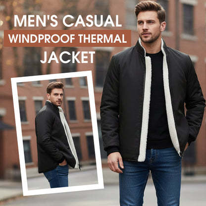 Herren Casual Winddichte Thermojacke