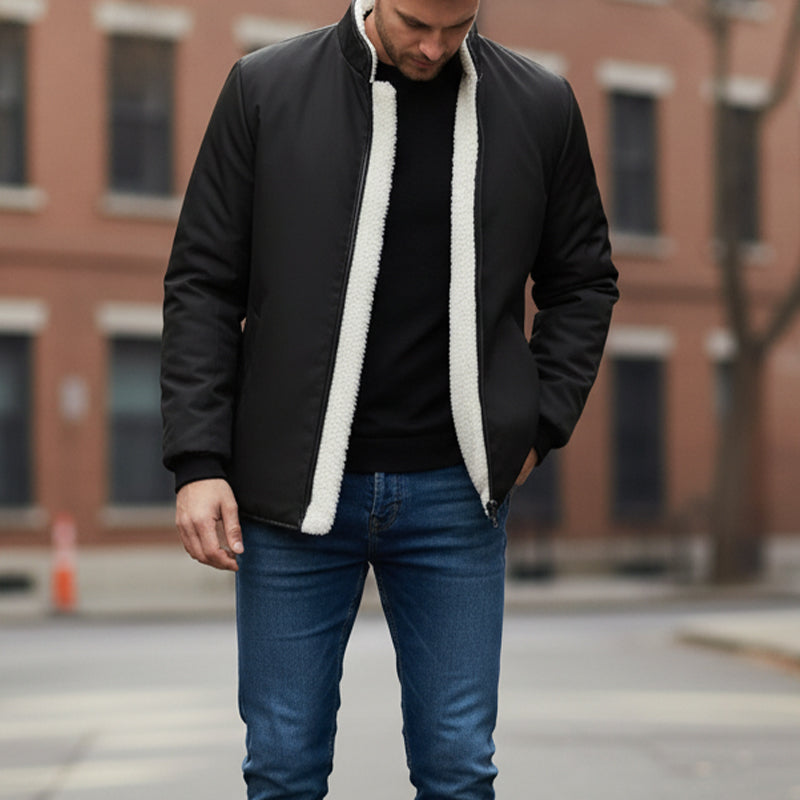 Herren Casual Winddichte Thermojacke