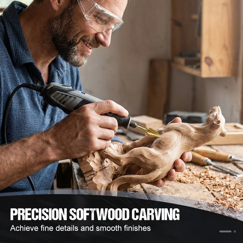 10-teiliges HSS-Bohrerset zum Schnitzen und Gravieren von Holz