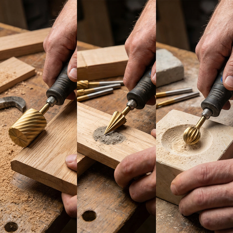 10-teiliges HSS-Bohrerset zum Schnitzen und Gravieren von Holz