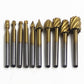 10-teiliges HSS-Bohrerset zum Schnitzen und Gravieren von Holz