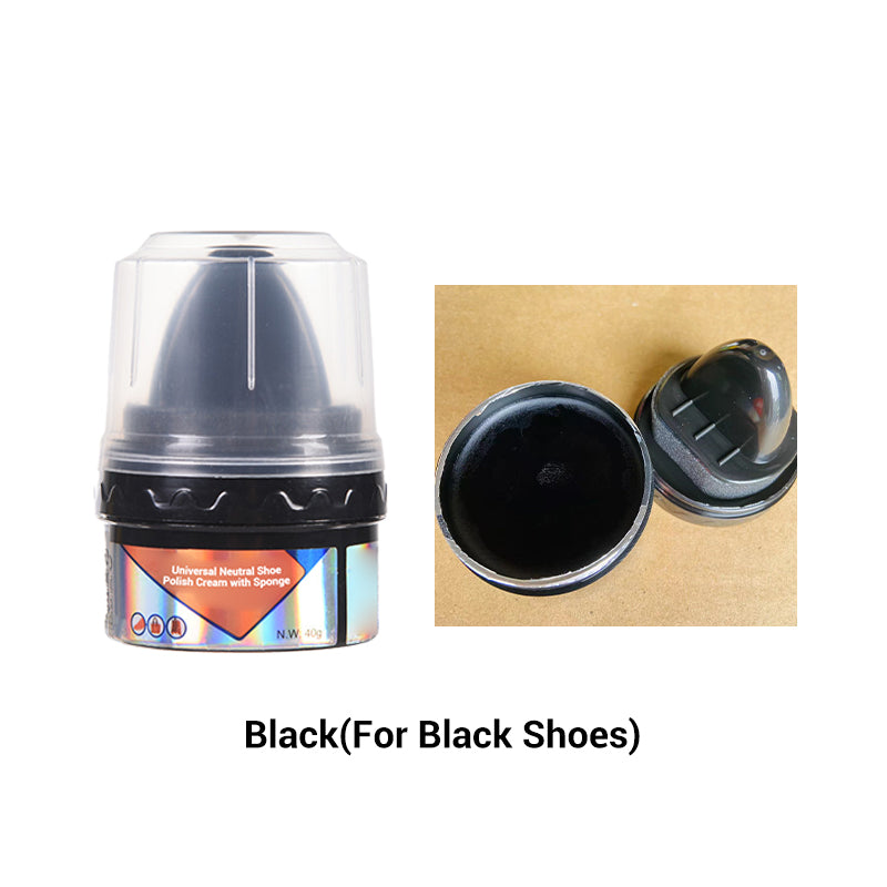 Universelle neutrale Schuhcreme mit Schwamm