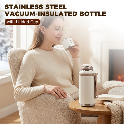💥Neujahrsangebot 50 % ☕💧 Vakuumisolierte Edelstahlflasche 600ml – Perfekte Temperatur den ganzen Tag!