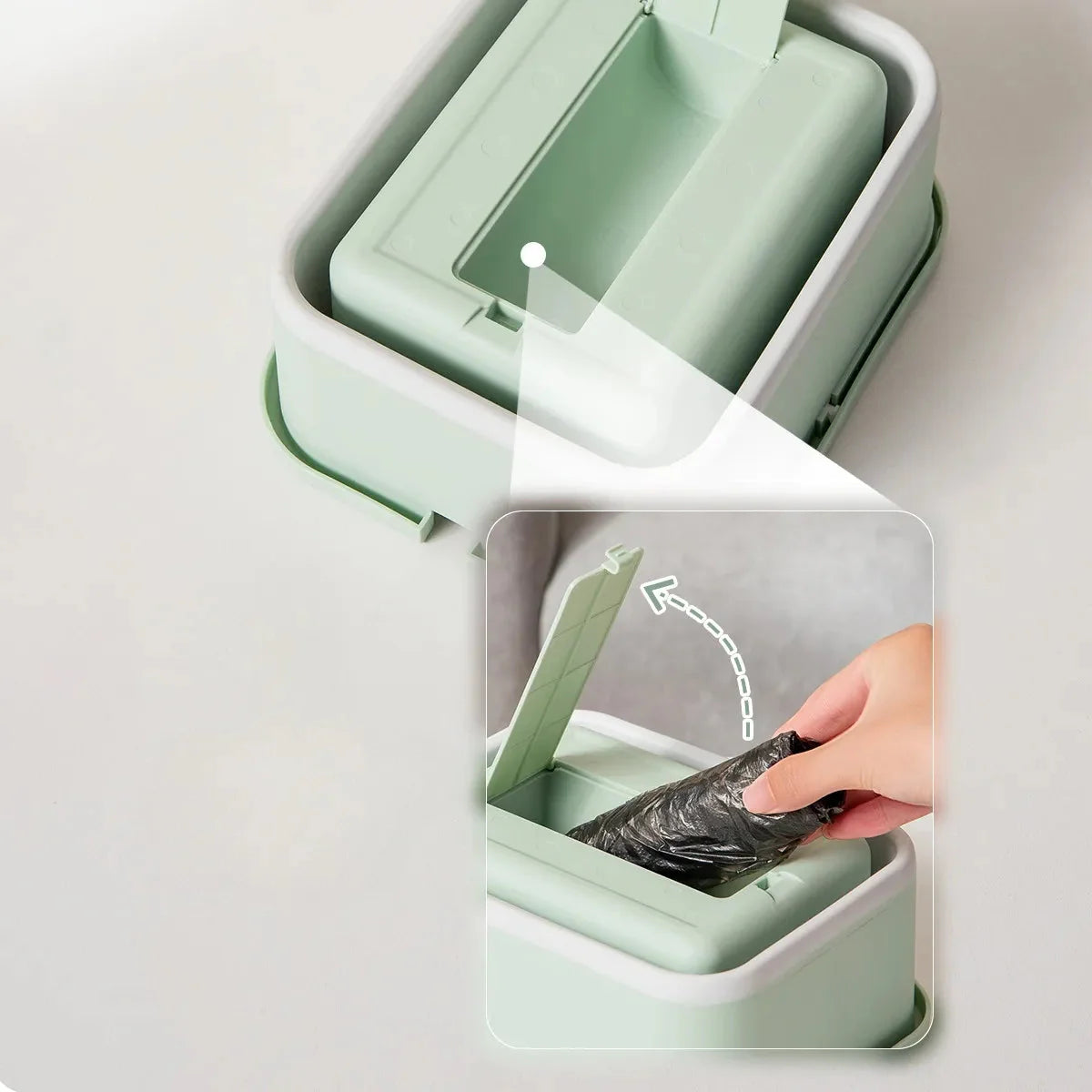 Tragbarer multifunktionaler faltbarer Auto-Abfalleimer