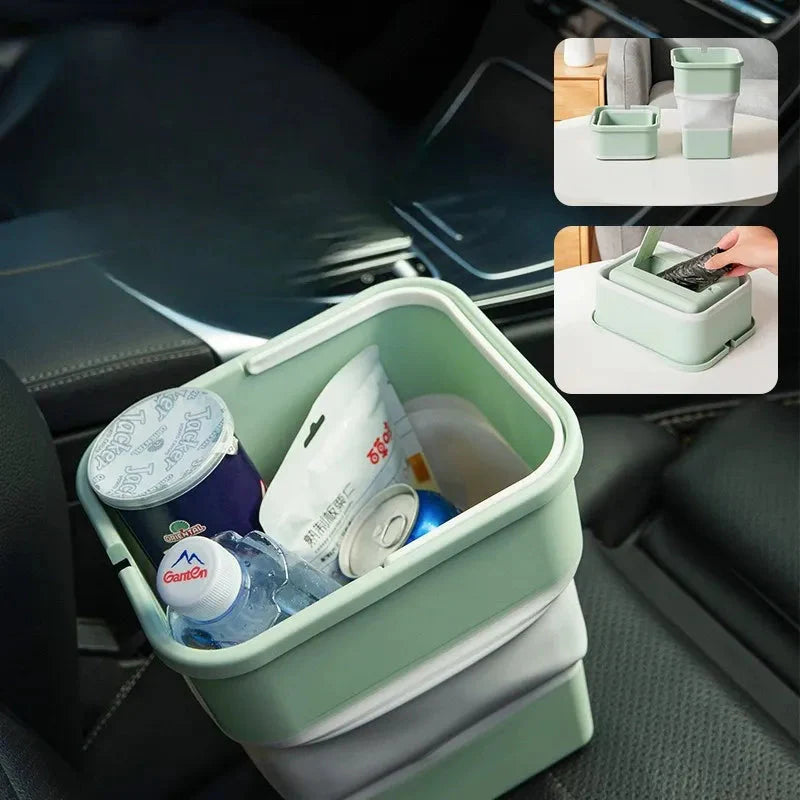 Tragbarer multifunktionaler faltbarer Auto-Abfalleimer