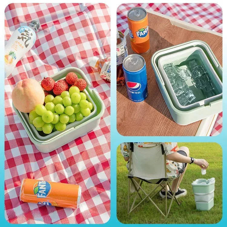 Tragbarer multifunktionaler faltbarer Auto-Abfalleimer