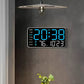 Große digitale Wanduhr mit LED-Anzeige, Datumsanzeige und Thermometer, ideales Geschenk für Senioren, Dekoration für Wohn- und Schlafzimmer