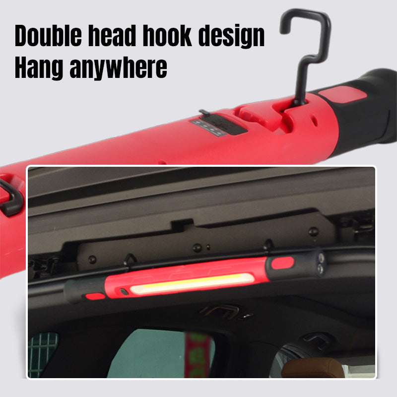 Arbeitsleuchte/Taschenlampe 3000LM, wiederaufladbare Motorhaubenbeleuchtung 5200mAh mit Magnetfuß und Aufhängehaken