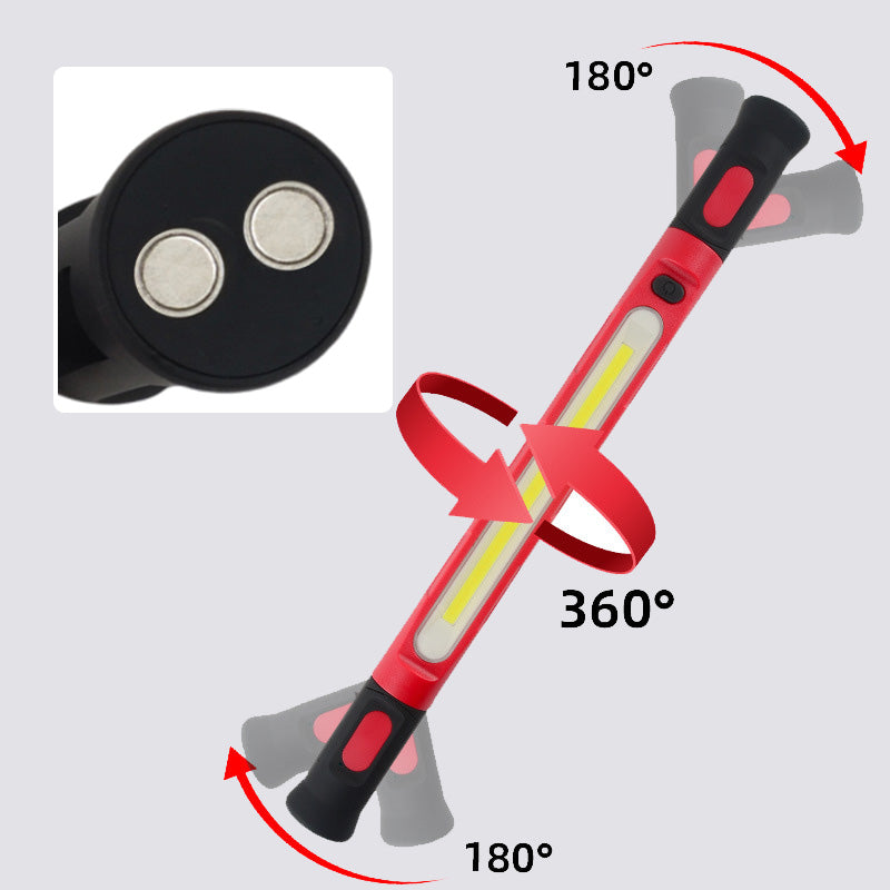 Arbeitsleuchte/Taschenlampe 3000LM, wiederaufladbare Motorhaubenbeleuchtung 5200mAh mit Magnetfuß und Aufhängehaken
