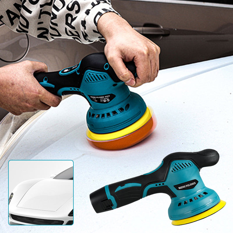 21V Cordless Car Polisher, Ausgestattet mit 2 Lithiumbatterien, 23 Zubehörteilen, kompatibel mit Makita-Akkus, geeignet für Auto-Schönheitspflege, Autolack-Wachsen