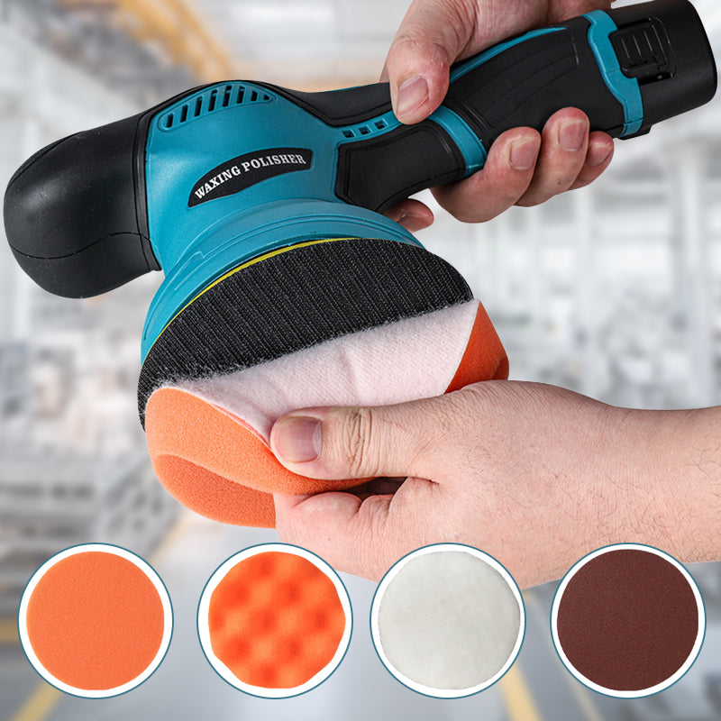 21V Cordless Car Polisher, Ausgestattet mit 2 Lithiumbatterien, 23 Zubehörteilen, kompatibel mit Makita-Akkus, geeignet für Auto-Schönheitspflege, Autolack-Wachsen